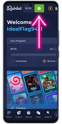 Deposito RainBet
