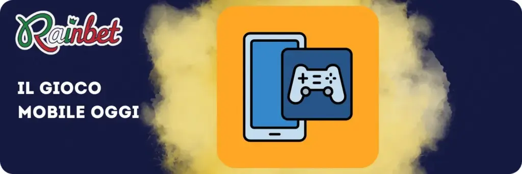 Gaming mobile moderno con app Rainbet su dispositivi portatili